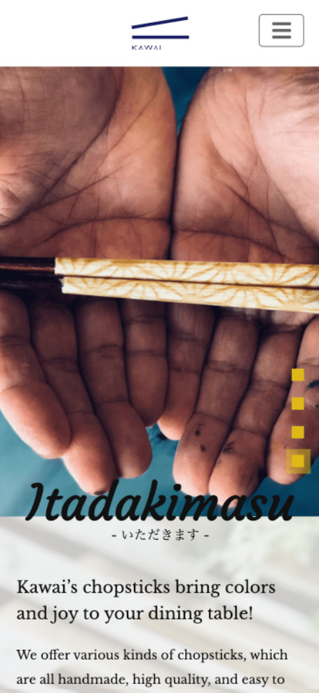 Kawai のスマホメインビジュアルデザインを解説するスマホ Webデザイン画像
