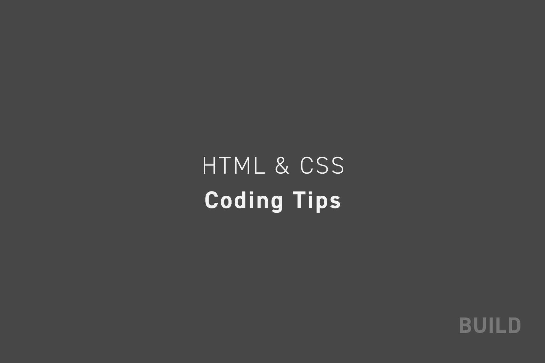 いざという時に使える13のHTML&CSS Tips集